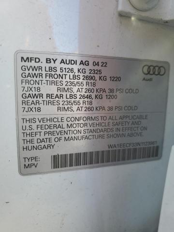 Photo 12 VIN: WA1EECF33N1123961 - AUDI Q3 PREMIUM 