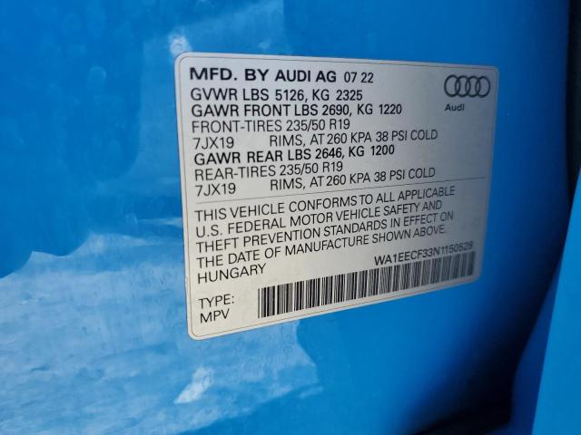 Photo 13 VIN: WA1EECF33N1150528 - AUDI Q3 PREMIUM 