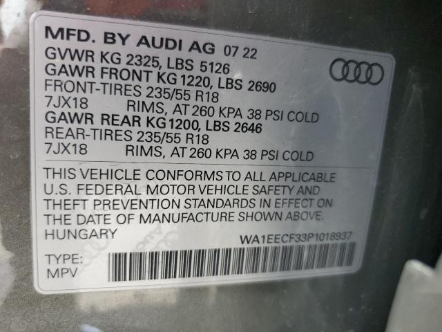 Photo 13 VIN: WA1EECF33P1018937 - AUDI Q3 PREMIUM 