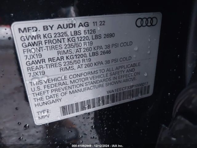 Photo 8 VIN: WA1EECF33P1066017 - AUDI Q3 