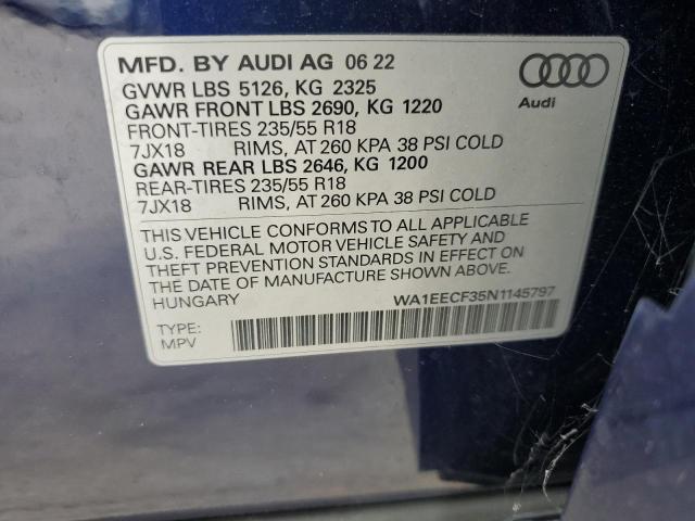 Photo 11 VIN: WA1EECF35N1145797 - AUDI Q3 