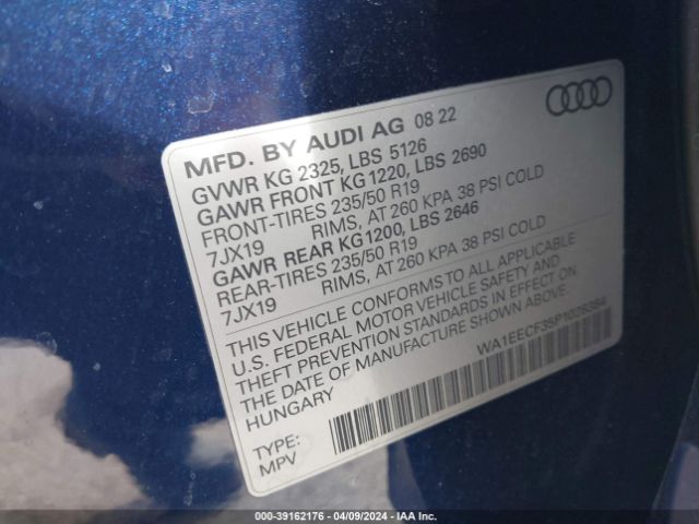 Photo 8 VIN: WA1EECF35P1028384 - AUDI Q3 