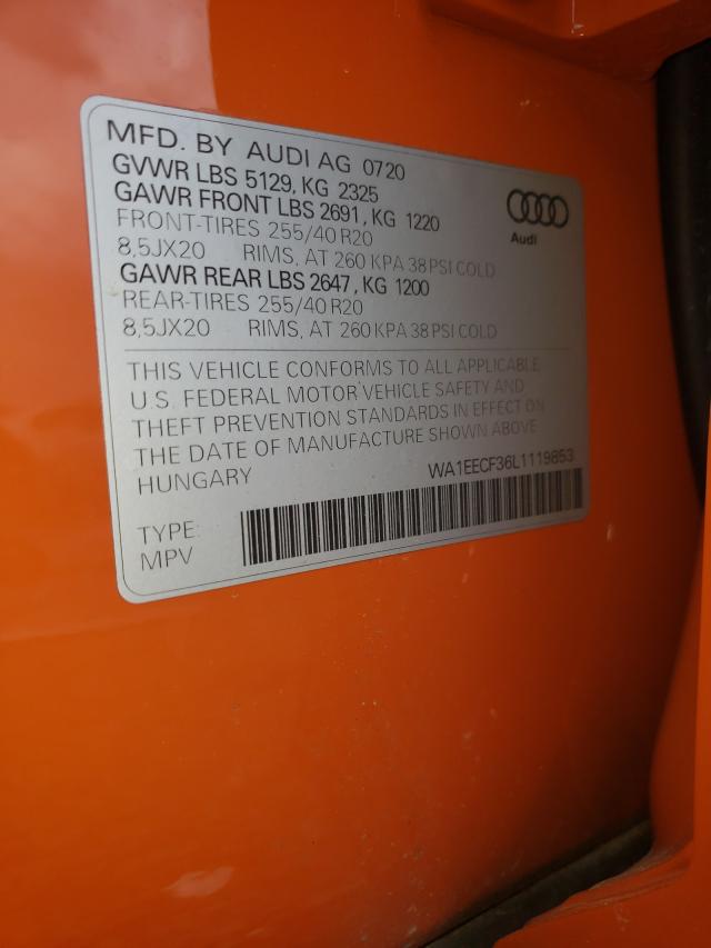 Photo 9 VIN: WA1EECF36L1119853 - AUDI Q3 