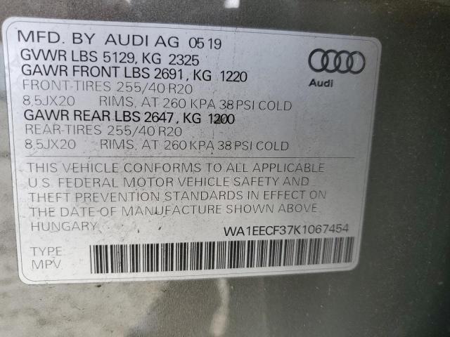 Photo 11 VIN: WA1EECF37K1067454 - AUDI Q3 PREMIUM 