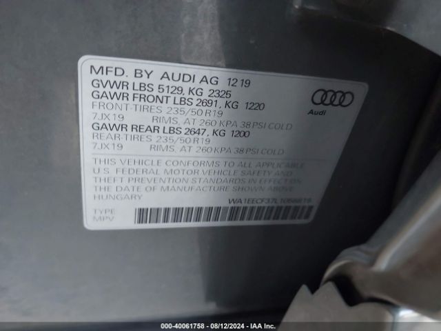 Photo 8 VIN: WA1EECF37L1058819 - AUDI Q3 