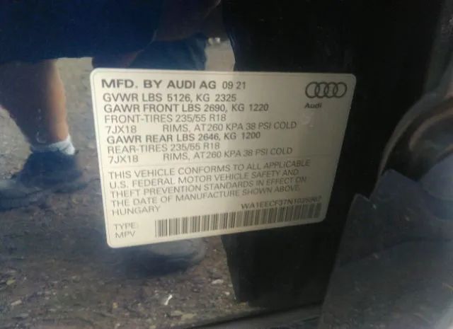 Photo 8 VIN: WA1EECF37N1025967 - AUDI Q3 