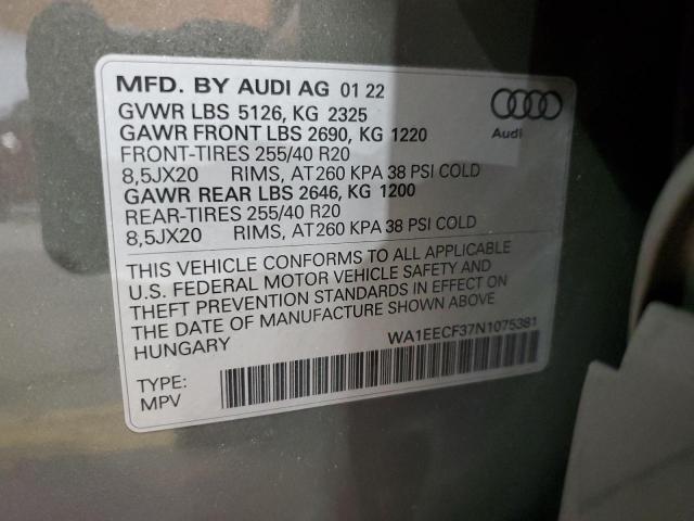 Photo 13 VIN: WA1EECF37N1075381 - AUDI Q3 PREMIUM 