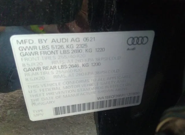 Photo 8 VIN: WA1EECF39M1132890 - AUDI Q3 