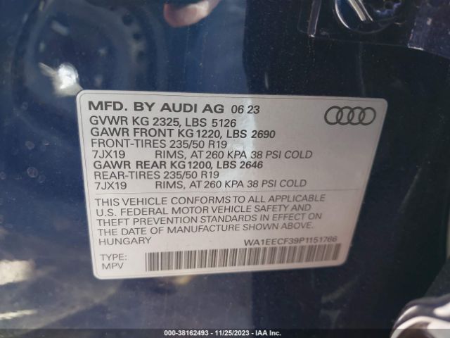 Photo 8 VIN: WA1EECF39P1151766 - AUDI Q3 