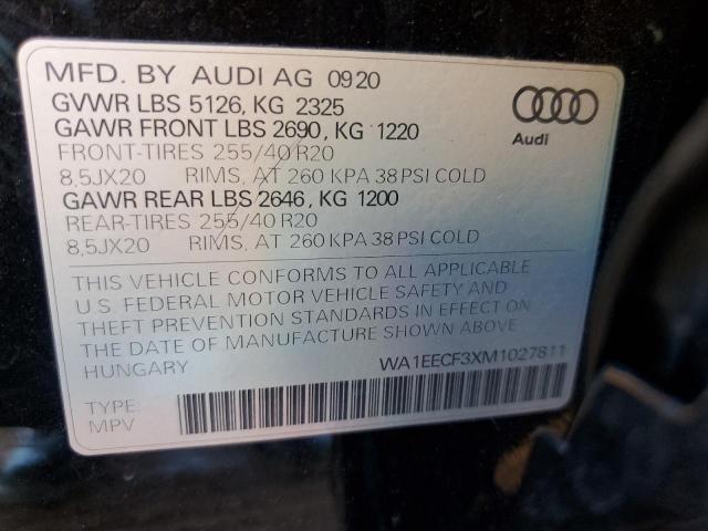 Photo 13 VIN: WA1EECF3XM1027811 - AUDI Q3 PREMIUM 