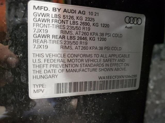 Photo 12 VIN: WA1EECF3XN1044299 - AUDI Q3 