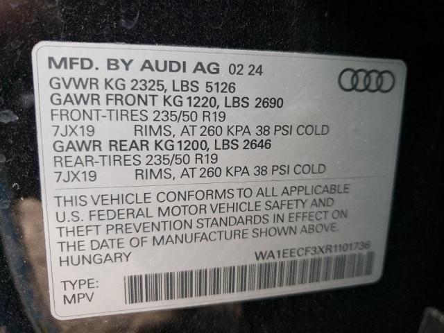 Photo 11 VIN: WA1EECF3XR1101736 - AUDI Q3 PREMIUM 