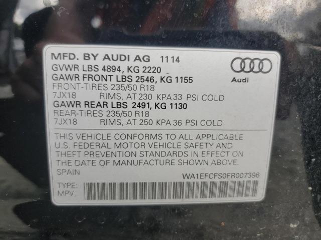 Photo 12 VIN: WA1EFCFS0FR007396 - AUDI Q3 PREMIUM 