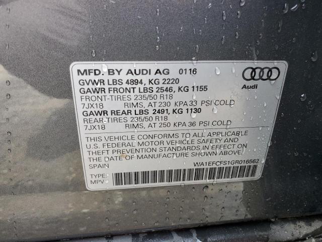 Photo 13 VIN: WA1EFCFS1GR016562 - AUDI Q3 