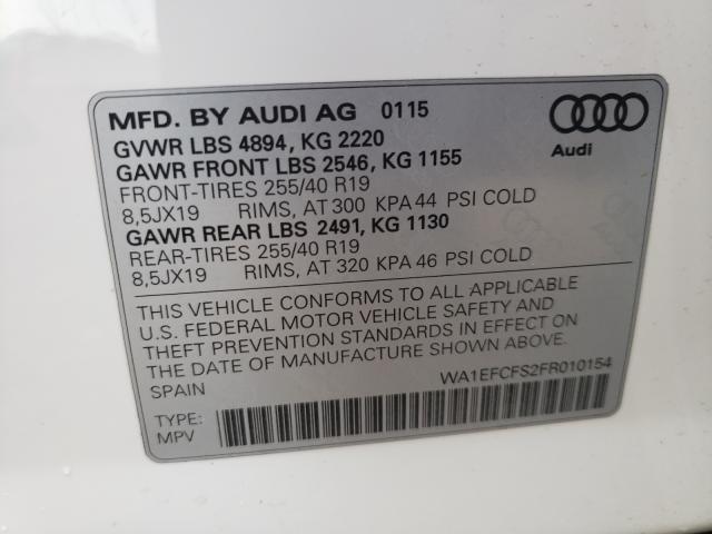 Photo 9 VIN: WA1EFCFS2FR010154 - AUDI Q3 PREMIUM 