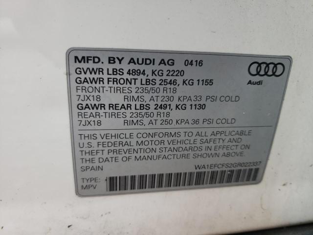 Photo 12 VIN: WA1EFCFS2GR022337 - AUDI Q3 