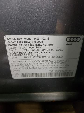 Photo 11 VIN: WA1EFCFS3GR018412 - AUDI Q3 PREMIUM 