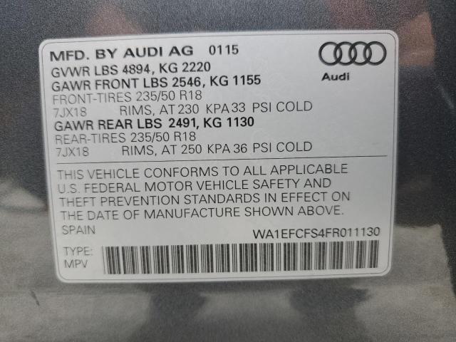 Photo 9 VIN: WA1EFCFS4FR011130 - AUDI Q3 PREMIUM 