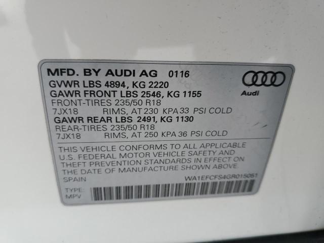 Photo 12 VIN: WA1EFCFS4GR015051 - AUDI Q3 PREMIUM 