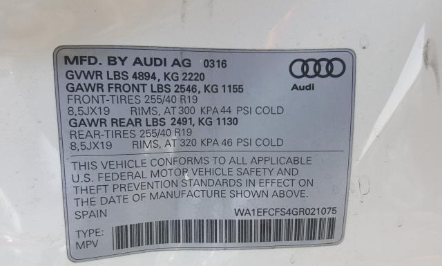 Photo 9 VIN: WA1EFCFS4GR021075 - AUDI Q3 