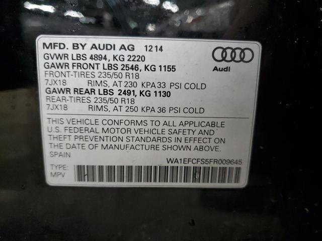 Photo 12 VIN: WA1EFCFS5FR009645 - AUDI Q3 PREMIUM 