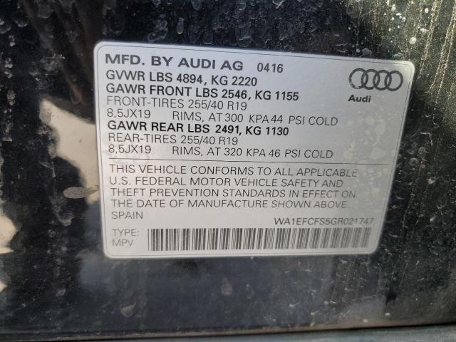 Photo 13 VIN: WA1EFCFS5GR021747 - AUDI Q3 PREMIUM 