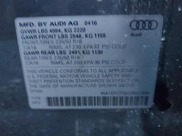 Photo 13 VIN: WA1EFCFS5GR022848 - AUDI Q3 PREMIUM 