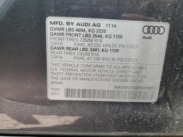 Photo 13 VIN: WA1EFCFS6FR006883 - AUDI Q3 PREMIUM 