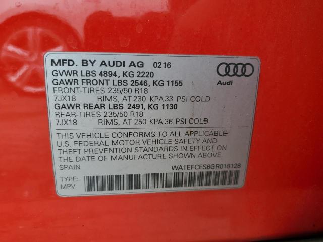 Photo 9 VIN: WA1EFCFS6GR018128 - AUDI Q3 PREMIUM 