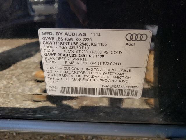 Photo 13 VIN: WA1EFCFS7FR006374 - AUDI Q3 