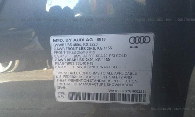 Photo 8 VIN: WA1EFCFS7GR002214 - AUDI Q3 