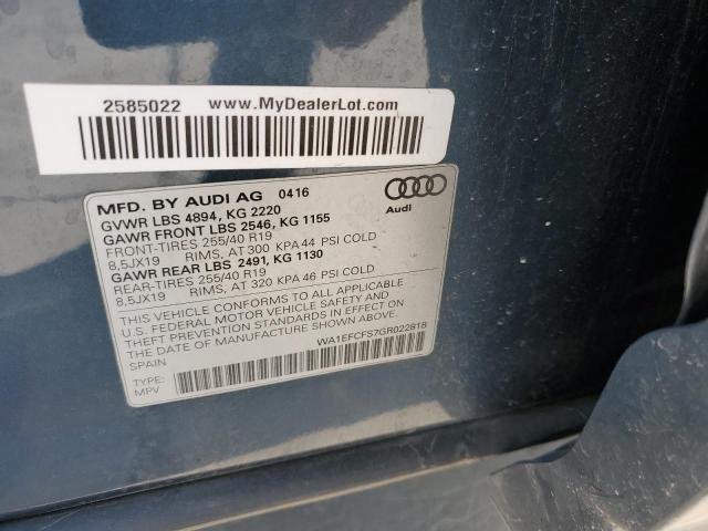 Photo 11 VIN: WA1EFCFS7GR022818 - AUDI Q3 PREMIUM 