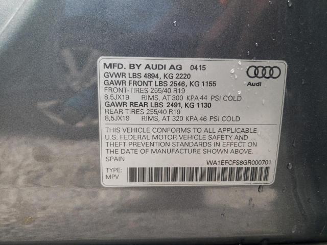 Photo 12 VIN: WA1EFCFS8GR000701 - AUDI Q3 PREMIUM 