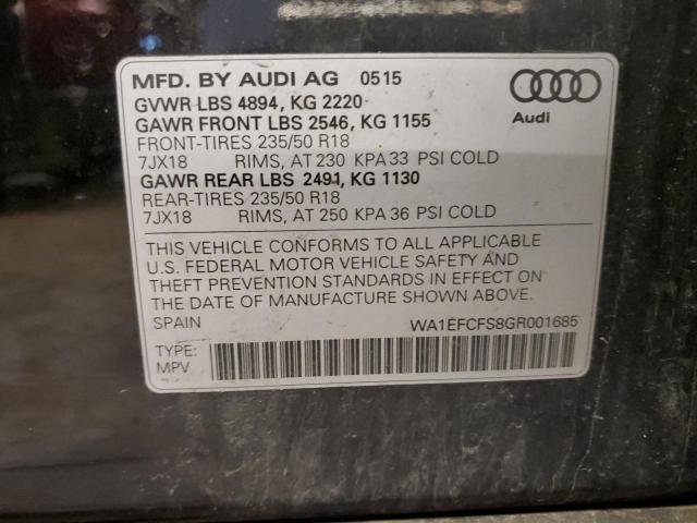 Photo 11 VIN: WA1EFCFS8GR001685 - AUDI Q3 