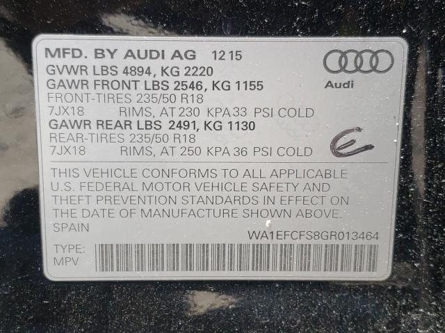 Photo 9 VIN: WA1EFCFS8GR013464 - AUDI Q3 PREMIUM 