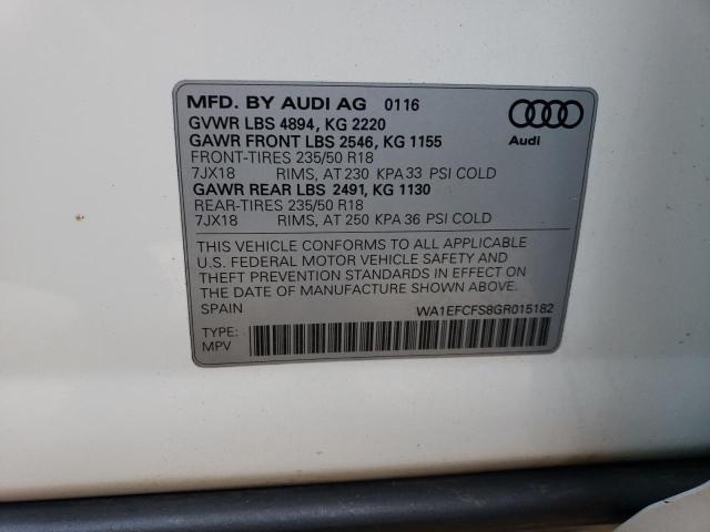 Photo 12 VIN: WA1EFCFS8GR015182 - AUDI Q3 PREMIUM 