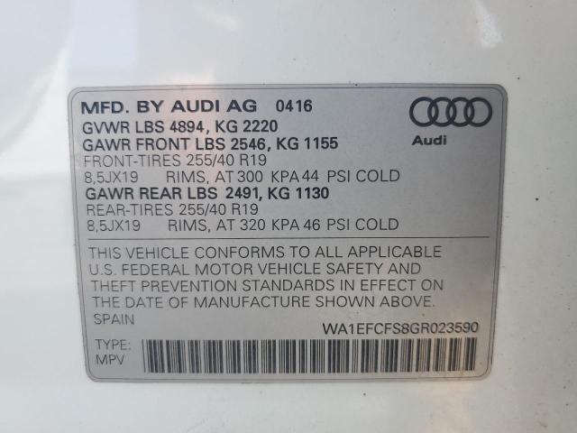 Photo 11 VIN: WA1EFCFS8GR023590 - AUDI Q3 PREMIUM 