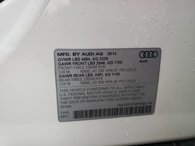 Photo 9 VIN: WA1EFCFS9FR001144 - AUDI Q3 PREMIUM 