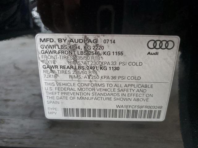 Photo 12 VIN: WA1EFCFS9FR003248 - AUDI Q3 PREMIUM 