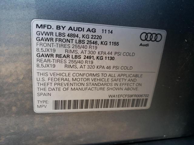 Photo 11 VIN: WA1EFCFS9FR006702 - AUDI Q3 PREMIUM 