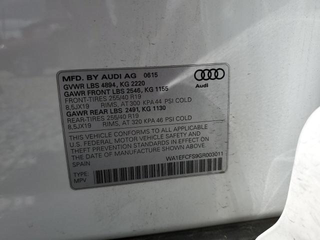 Photo 12 VIN: WA1EFCFS9GR003011 - AUDI Q3 PREMIUM 