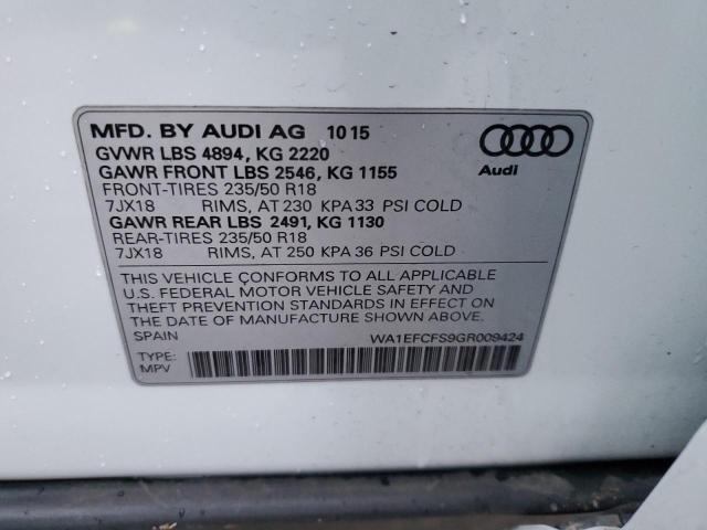 Photo 13 VIN: WA1EFCFS9GR009424 - AUDI Q3 