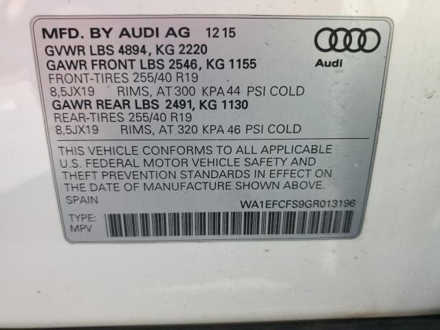 Photo 12 VIN: WA1EFCFS9GR013196 - AUDI Q3 PREMIUM 