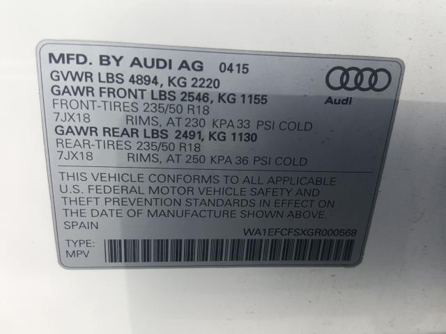 Photo 9 VIN: WA1EFCFSXGR000568 - AUDI Q3 