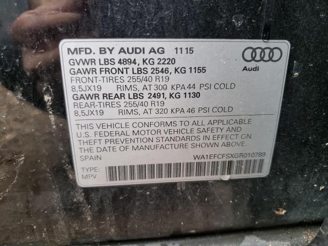 Photo 12 VIN: WA1EFCFSXGR010789 - AUDI Q3 