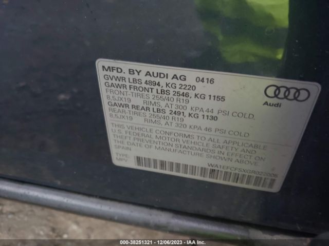 Photo 8 VIN: WA1EFCFSXGR022005 - AUDI Q3 