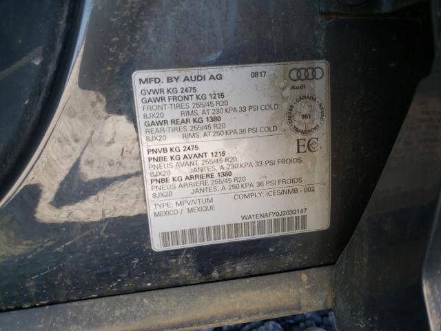 Photo 9 VIN: WA1ENAFY0J2039147 - AUDI Q5 