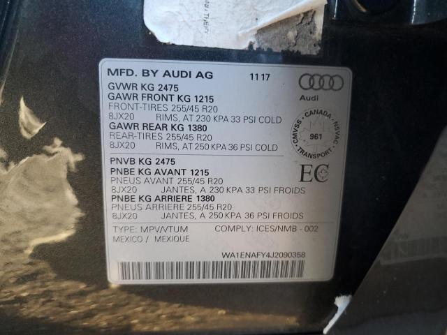 Photo 12 VIN: WA1ENAFY4J2090358 - AUDI Q5 PROGRES 