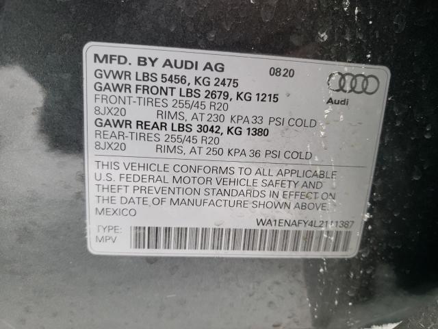 Photo 9 VIN: WA1ENAFY4L2111387 - AUDI Q5 TITANIU 