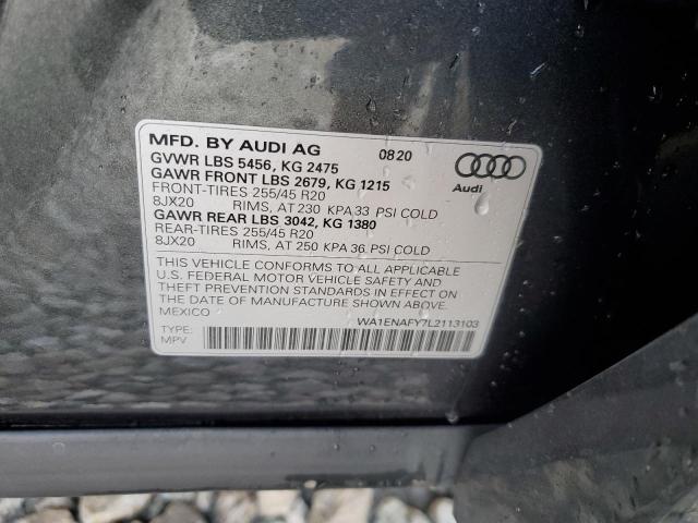 Photo 13 VIN: WA1ENAFY7L2113103 - AUDI Q5 TITANIU 